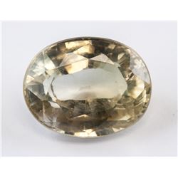 7.80ct Oval Cut Yellow Sapphire Gemstone AGSL