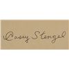 Image 1 : Casey Stengel Autographed Postcard JSA (GPC)