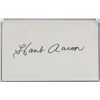 Image 1 : Hank Aaron Autographed Postcard JSA Letter