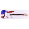 Image 2 : Willie Nelson Signed American Flag Electric Guitar (PSA COA)