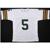 Image 2 : Paul Hornung Signed Career Highlight Stat Jersey (JSA COA)