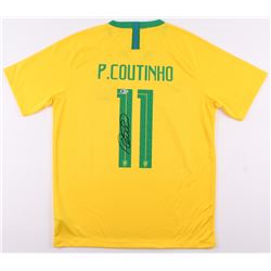 Philippe Coutinho Signed Brazil Jersey (Beckett COA)