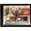 Image 1 : 2017-18 LEAF MASKED MEN PILLARS OF HOCKEY QUAD JERSEY (CHEEVERS/ PARENT/ ESPOSITO/ DRYDEN) #4/4