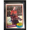 Image 1 : LARRY SIGNED VINTAGE CANADIENS HOCKEY CARD