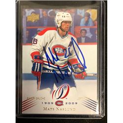 MATS NASLUND SIGNED UPPER DECK HOCKEY CARD