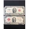 Image 1 : USA $2 RED SEAL BANKNOTE LOT