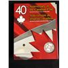 Image 1 : 2005 Brilliant Uncirculated Silver Dollar & Interactive CD-ROM "40th Anniversary Of Canadian Flag"