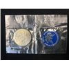 Image 1 : 1971 Uncirculated Eisenhower "Blue Pack" Silver Dollar