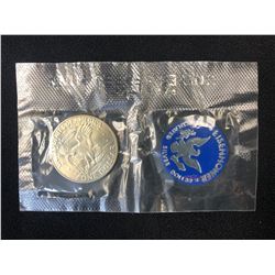 1971 Uncirculated Eisenhower "Blue Pack" Silver Dollar