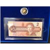 Image 3 : 1996 CANADA'S $2 PROOF COIN & BANK NOTE SET