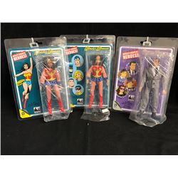 WONDER WOMAN/ BRUCE WAYNE FIGURES LOT