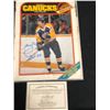 Image 1 : MARCEL DIONNE SIGNED VINTAGE CANUCKS HOCKEY MAGAZINE w/ COA