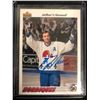 Image 1 : GUY LAFLEUR SIGNED 1991-92 UPPER DECK HOCKEY CARD