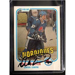 DALE HUNTER SIGNED O-PEE-CHEE HOCKEY CARD