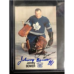 JOHNNY BOWER SIGNED HOCKEY CARD