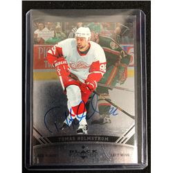 TOMAS HOLMSTROM SIGNED BLACK DIAMOND HOCKEY CARD