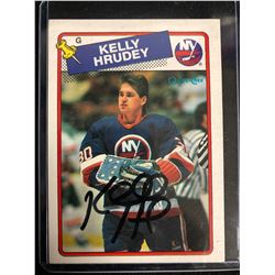 KELLY HRUDEY SIGNED O-PEE-CHEE HOCKEY CARD