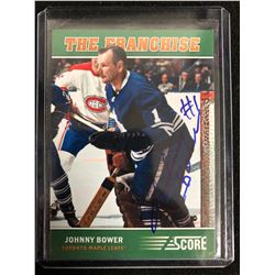 JOHNNY BOWER SIGNED THE FRANCHISE HOCKEY CARD