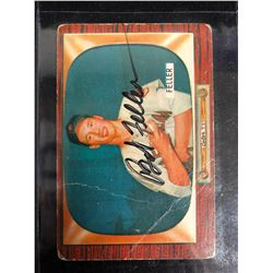 BOB FELLER SIGNED VINTAGE BASEBALL CARD