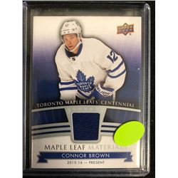 2017-18 UD Toronto Maple Leafs Centennial Connor Brown