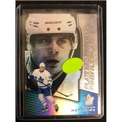 2017-18 Tim Hortons Platinum Profiles #PP-7 Auston Matthews