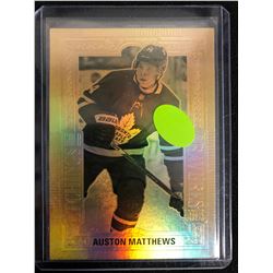 Auston Matthews #GE-2 - 2018-19 Tim Hortons - Gold Etchings