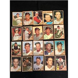 1962 TOPPS BASEBALL CARD LOT