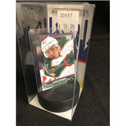 2013-14 Upper Deck Jared Spurgeon #133 (Presstine Hockey Puck Display)