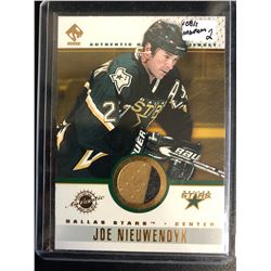 2001-02 Pacific Private Stock Game Gear Joe Nieuwendyk Jersey Card