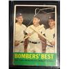 Image 1 : 1963 Topps Bomber's Best #173 Mickey Mantle, Tresh & Richardson