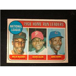 1969 Topps 1968 Home Run Leaders McCovey, Allen & Banks #6