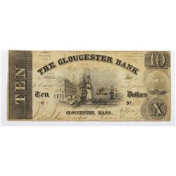 1857 $10 BANK OF GLOUCESTER