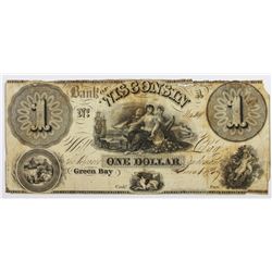 1839 $1 BANK OF WISCONSIN