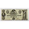 Image 1 : 1852 MERCHANTS BANK $1 WASH., DC