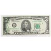 Image 1 : 1981 $5.00 FEDERAL RESERVE NOTE ERROR NOTE