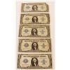 Image 1 : 5 PCS 1923 $1.00 SILVER CERTIFCATES