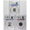 Image 2 : THREE 1951 PROOF COINS: