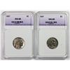 Image 1 : TWO 1937-S BUFFALO NICKELS