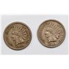 Image 1 : TWO PIECE 1863 INDIAN CENTS