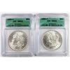 Image 1 : TWO 1883-0 MORGAN SILVER DOLLARS