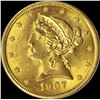 Image 1 : 1907 $5 GOLD LIBERTY