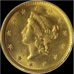 1851 $1.00 GOLD LIBERTY