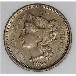 1865 THREE CENT PIECE