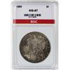 Image 3 : 1889 MORGAN SILVER DOLLAR
