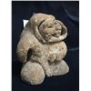 Image 8 : Nicely Carved Grey Whale Vertibrae Inuit Carved and Signed.5"w x4"d x 6.5"H