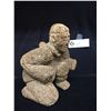 Image 2 : Nicely Carved Grey Whale Vertibrae Inuit Carved and Signed.Man Kneeling