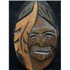 Image 2 : Carved First Nations Wooden Net Float. Signed. 3.5 x 3.5x6"