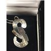 Image 2 : Sterling Silver Eagle Feather Pendant. Signed Solomon Seward. 1.75" x 1" Chain is Silver Plated