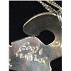 Image 3 : Sterling Silver Eagle Feather Pendant. Signed Solomon Seward. 1.75" x 1" Chain is Silver Plated