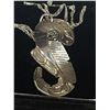 Image 9 : Sterling Silver Eagle Feather Pendant. Signed Solomon Seward. 1.75" x 1" Chain is Silver Plated